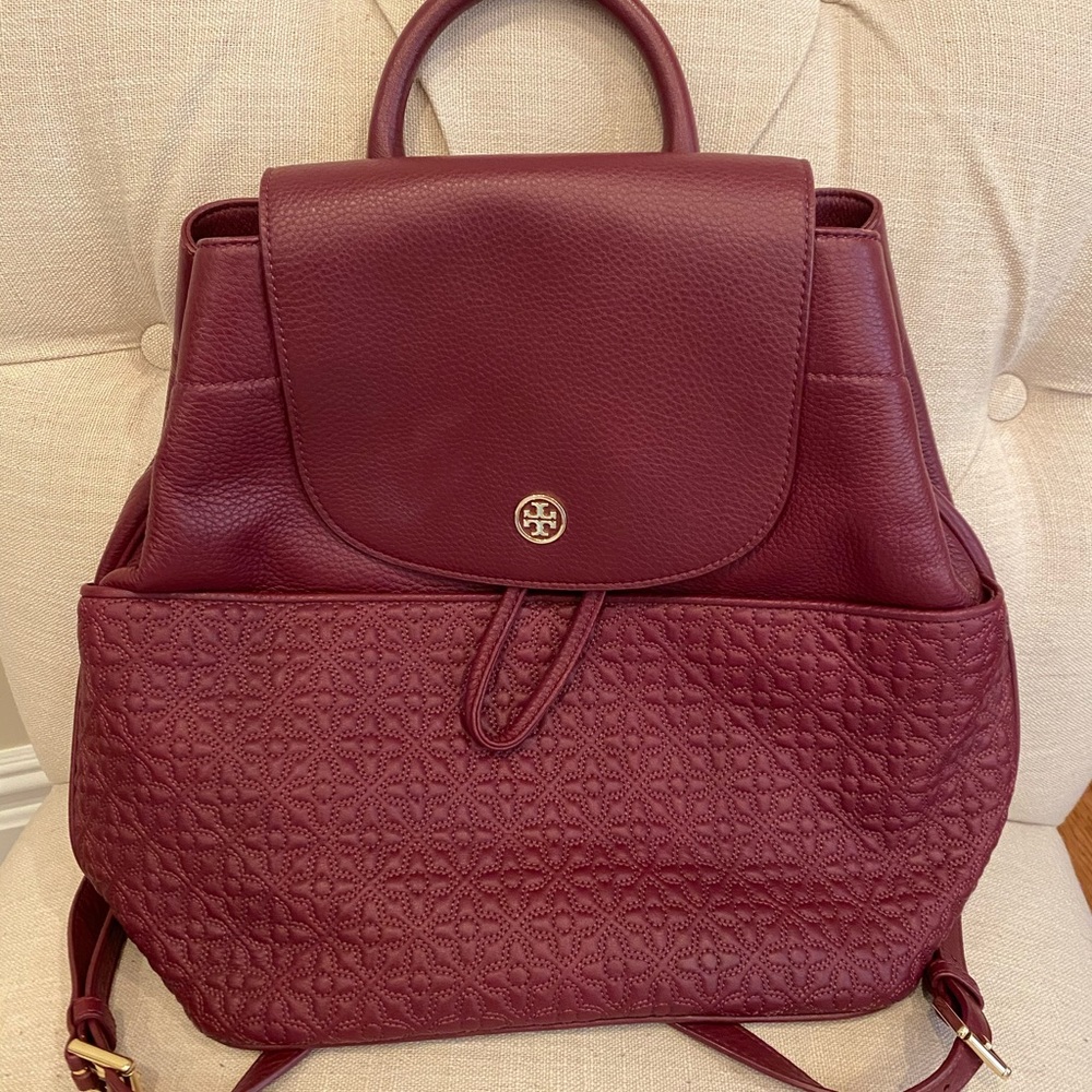 Tory Burch Leather Quilted Backpack